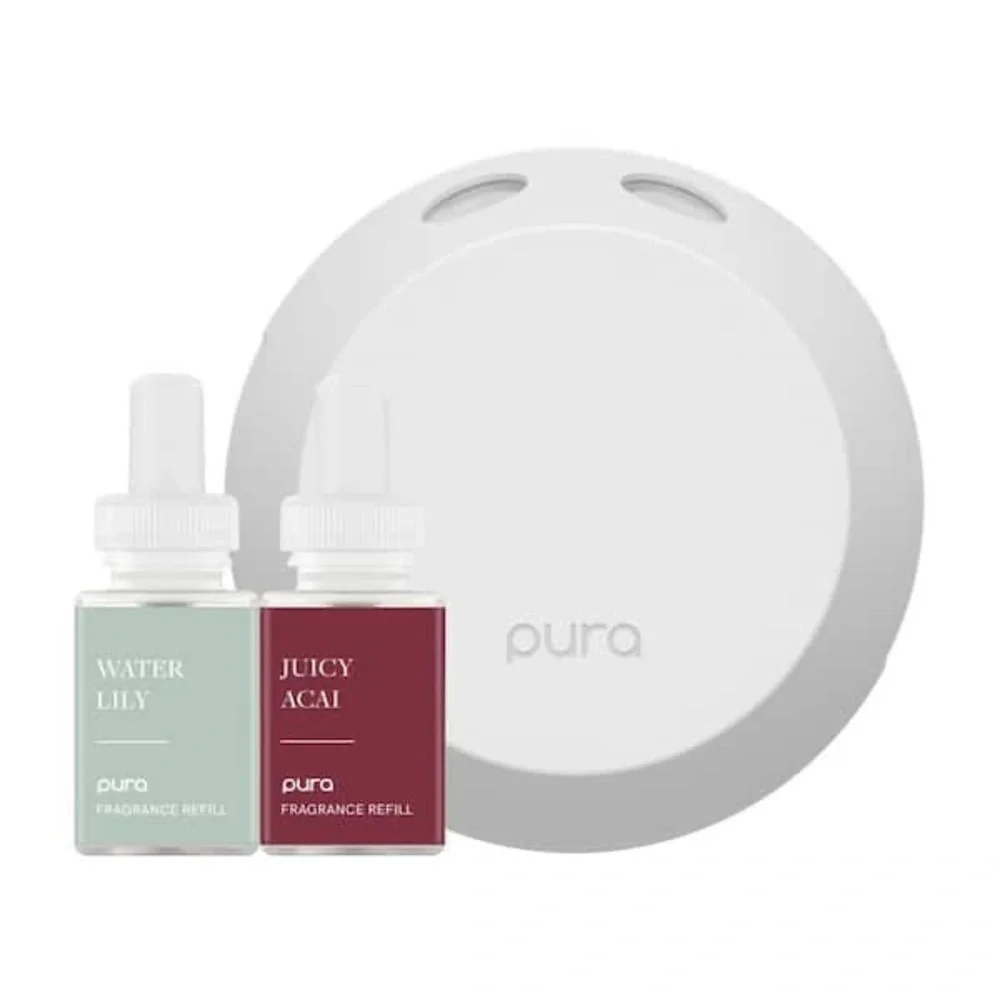 PURA 4 Smart Fragrance Diffuser with Juicy Açaí & Water Lily Refills NEW